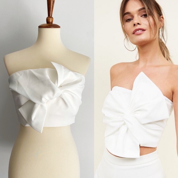 Chicwish Tops - CHICWISH Blogger Fav Sweet Knot Bustier Top